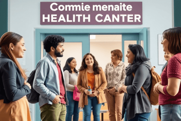 Free Mental Health Services Near Me No Insurance: What You Need to Know A welcoming community health center with diverse people engaged in supportive conversation, symbolizing free mental health services and accessible ...