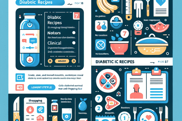 Diabetic Recipes: 7-Day Menu and Shopping List